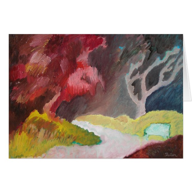 Der rote Baum - Karte (Vorderseite (Horizontal))