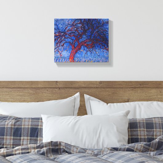 DER ROTE BAUM, Leinwand, Kunst PIET MONDRIAN Leinwanddruck (Insitu (Schlafzimmer))