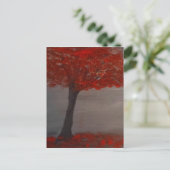Der Rote Baum Postkarte (Stehend Vorderseite)