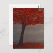 Der Rote Baum Postkarte (Vorne/Hinten)