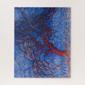 Der Rote Baum von Piet Mondrian Puzzle (Vertikal)