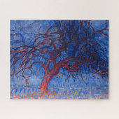 Der Rote Baum von Piet Mondrian Puzzle (Horizontal)