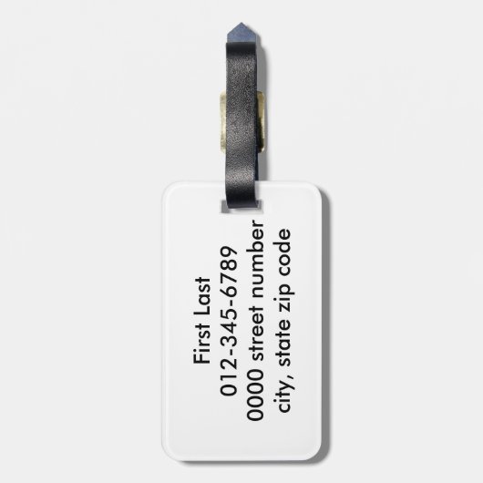 Der rote Beerenkunstdruck Gepäckanhänger (Rückseite vertikal)