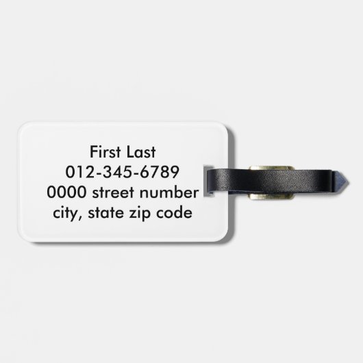 Der rote Beerenkunstdruck Gepäckanhänger (Rückseite horizontal)