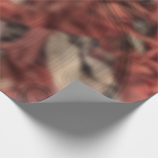 Der rote Busch Geschenkpapier (Ecke)