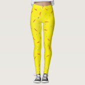 DER ROTE CHILI. ES IST HEISS! TRANSPARENT LEGGINGS (Vorderseite)