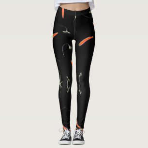 DER ROTE CHILI. ES IST HEISS! TRANSPARENT! LEGGINGS
