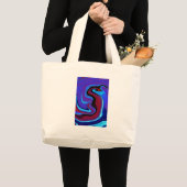 Der rote Drache Abstrakt Jumbo Stoffbeutel (Vorderseite (Produkt))