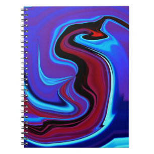 Der rote Drache Abstrakt Notizblock