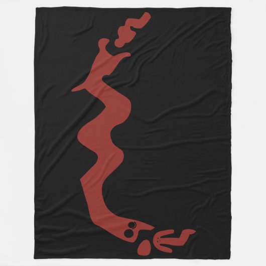 Der rote Drache Fleecedecke (Vorderseite)