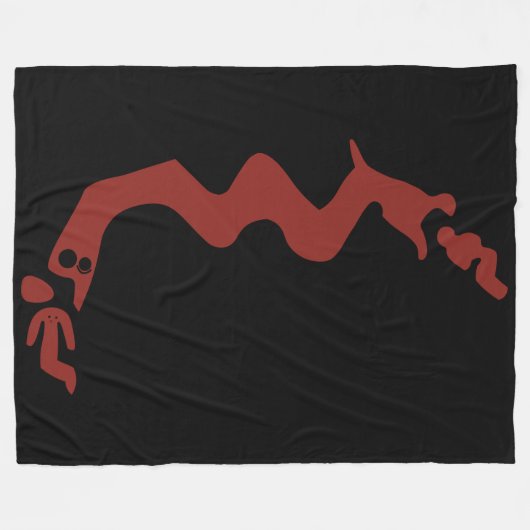 Der rote Drache Fleecedecke (Vorderseite (Horizontal))