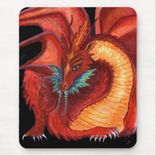 Der rote Drache Mousepad