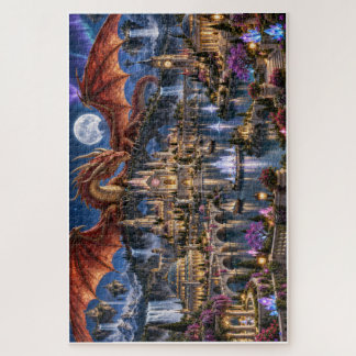 Der Rote Drache und die Kristallstadt – Puzzle für