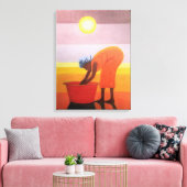 Der rote Eimer 2002 Leinwanddruck (Insitu (Wohnzimmer))