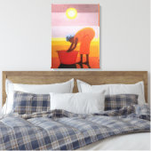 Der rote Eimer 2002 Leinwanddruck (Insitu (Schlafzimmer))