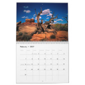 Der rote Felsen-Gewohnheit Druckkalender Kalender (Feb 2027)