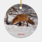 Der rote Fox Keramik Ornament (Vorne)