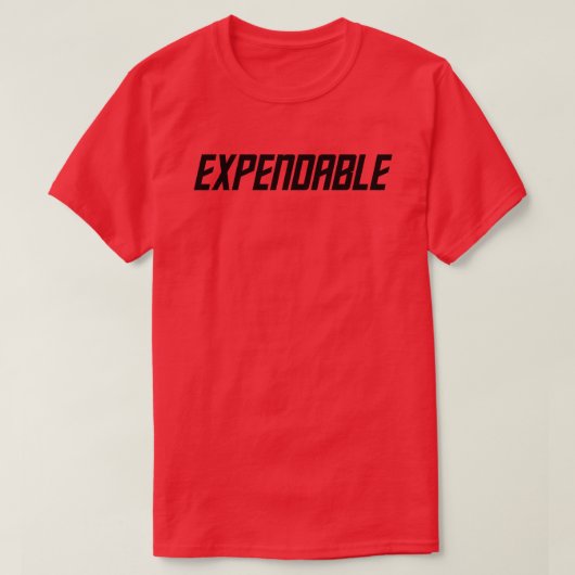 Der rote Hemd Fluch T-Shirt (Design vorne)