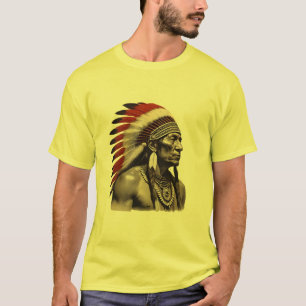Der rote Indianer Ureinwohner Nordamerikas T-Shirt