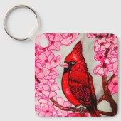 DER ROTE KARDINAL SCHLÜSSELANHÄNGER (Vorderseite)