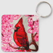 DER ROTE KARDINAL SCHLÜSSELANHÄNGER (Rückseite)