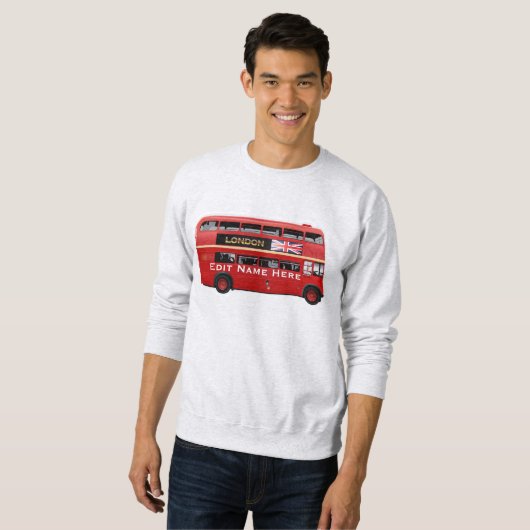 Der rote London-Bus Sweatshirt (Vorne ganz)