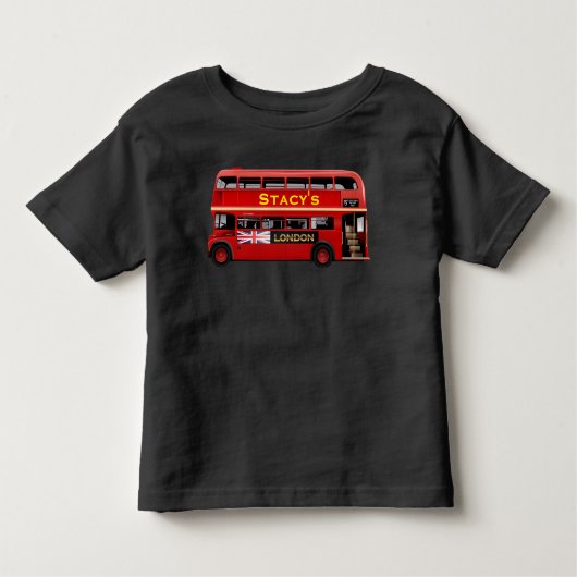 Der rote London-Doppeldecker-Bus Kleinkind T-shirt (Vorderseite)