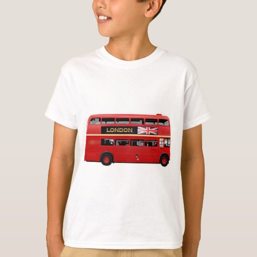 Der rote London-Doppeldecker-Bus T-Shirt (Vorderseite)