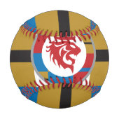 Der rote Löwenbaseball Baseball (Rückseite)