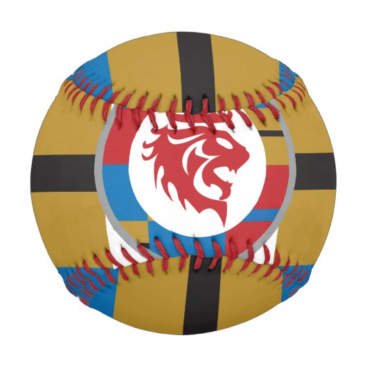 Der rote Löwenbaseball Baseball (Vorderseite)