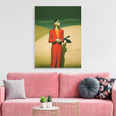Der rote Mann Leinwanddruck (Insitu (Wohnzimmer))