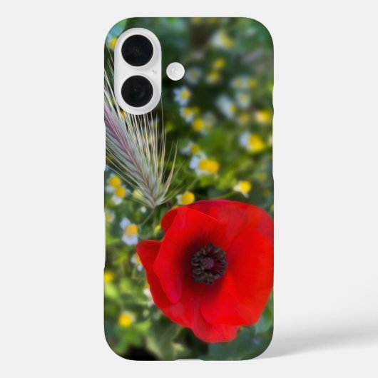 Der rote Mohn Case-Mate iPhone Hülle (Rückseite)