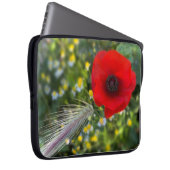 Der rote Mohn Laptopschutzhülle (Vorne Rechts)