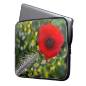 Der rote Mohn Laptopschutzhülle (Vorderseite Links)