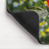 Der rote Mohn Mousepad (Ecke)