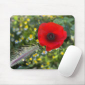 Der rote Mohn Mousepad (Mit Mouse)
