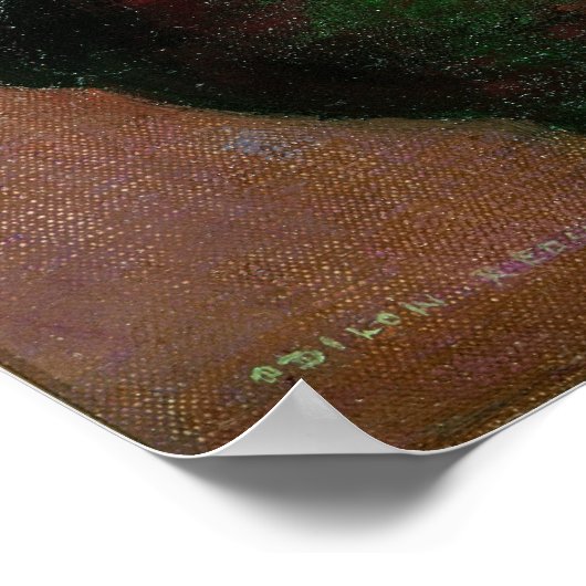 Der rote Mohn Poster (Ecke)