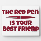 Der rote Pen ist dein bester Freund Fotoplatte (Vorderseite)