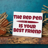 Der rote Pen ist dein bester Freund Fotoplatte (Seite)