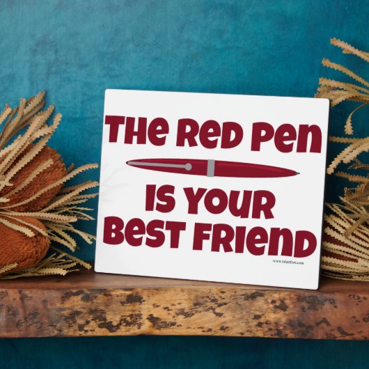 Der rote Pen ist dein bester Freund Fotoplatte (Seite)