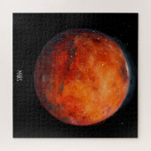 Der Rote Planet: Mars Aquarell Puzzle (Horizontal)