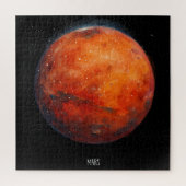 Der Rote Planet: Mars Aquarell Puzzle (Vertikal)
