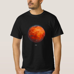 Der Rote Planet: Mars Aquarell T-Shirt