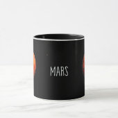 Der Rote Planet: Mars Aquarell Tasse (Zentrum)