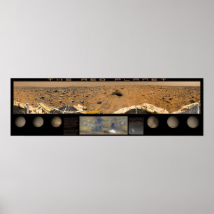 Der rote Planet: Super Panorama Frieze Poster