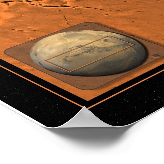 Der Rote Planet: Valles Marineris Poster (Ecke)