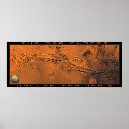 Der Rote Planet: Valles Marineris Poster (Vorne)