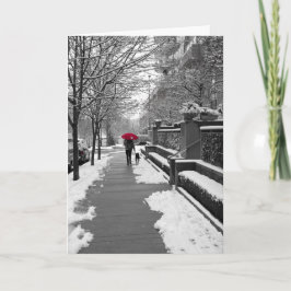 Der rote Regenschirm Karte