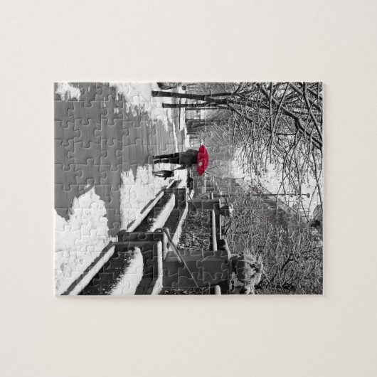 Der rote Regenschirm Puzzle (Horizontal)