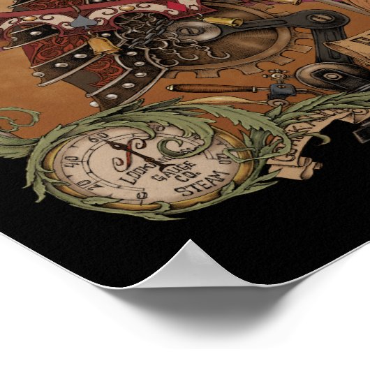 Der rote Ritter Poster (Ecke)